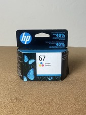 New Genuine HP 67 Tri Color Ink Cartridge EXP 11/2022