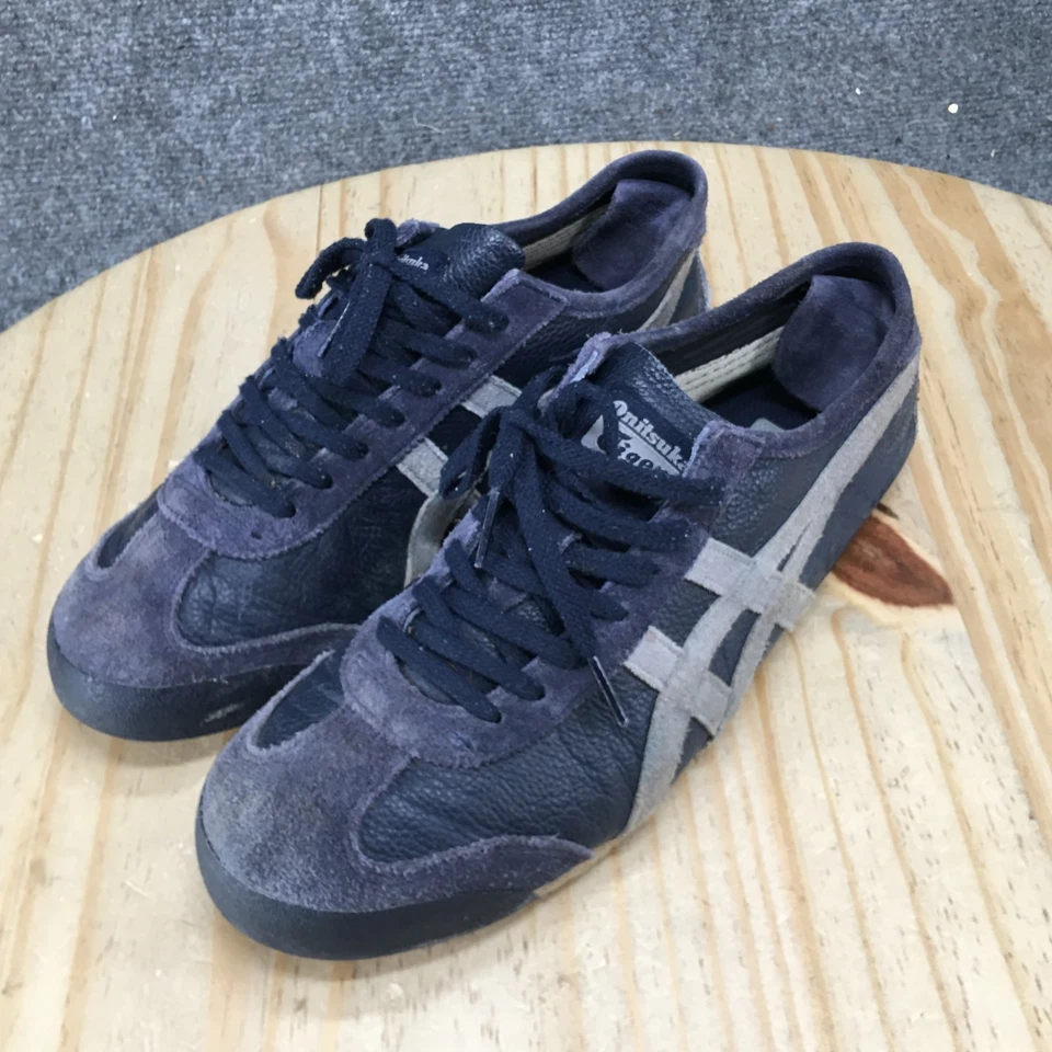 Onitsuka Zapatos Mujer 7.5 Azul Tigre México 66 Informales Tenis Cuero 1183B391 Foto 3 de 4