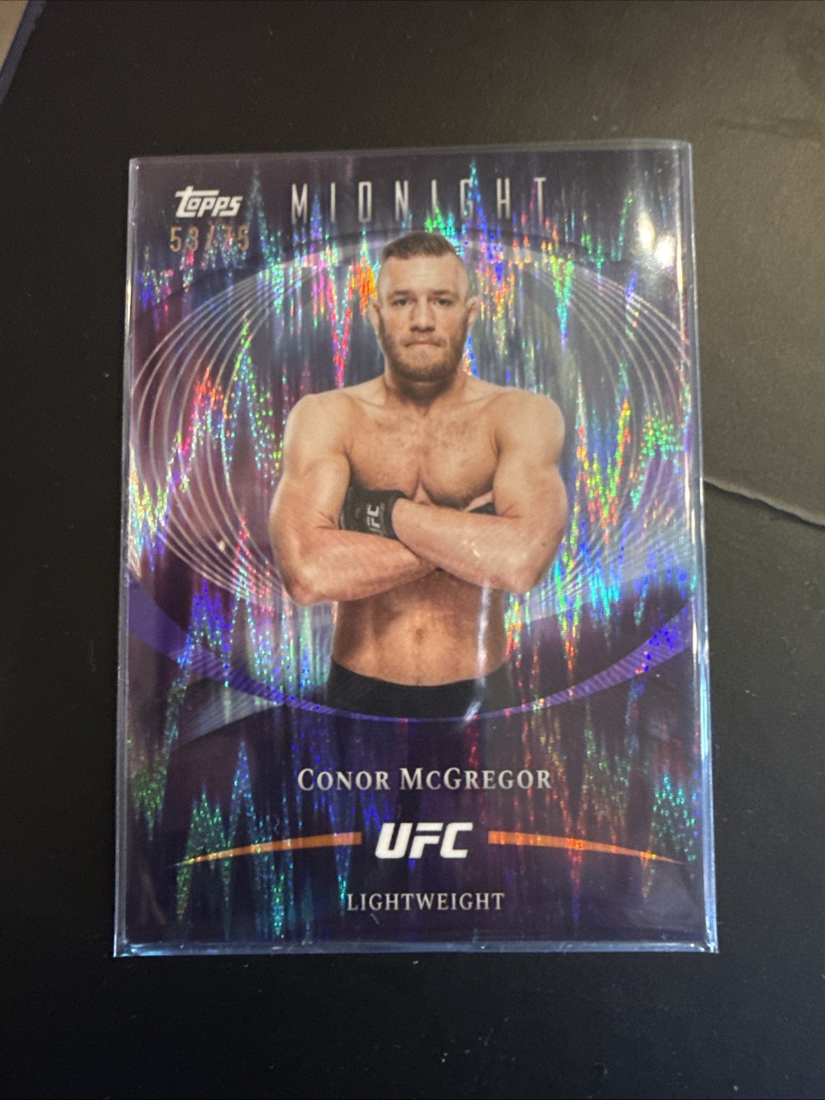 2026 Topps Midnight UFC Conor McGregor Wave 53/75 view 3