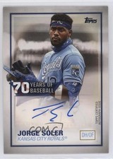 2021 Topps 70 Years of Baseball Auto Jorge Soler #70YA-JSO Auto 05ks