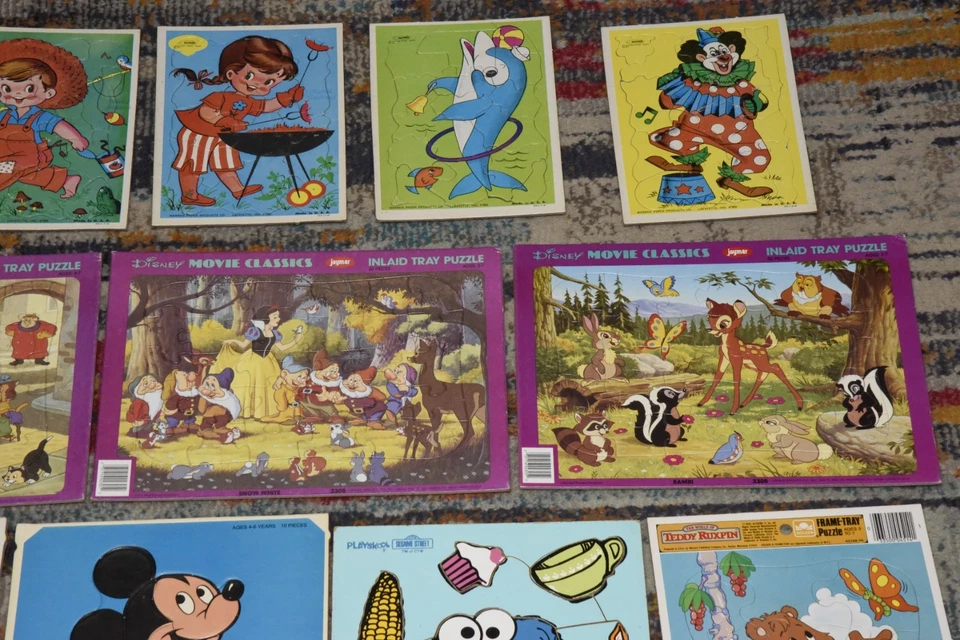 HUGE LOT Vintage Golden Frame Tray Puzzles-Other Brands, See Video, Read Descrip - Image 3 of 4