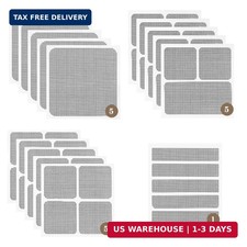 16 Sheets Window Screen Patches Repair Kit Black 4 Sizes Window Screen Repair Ki