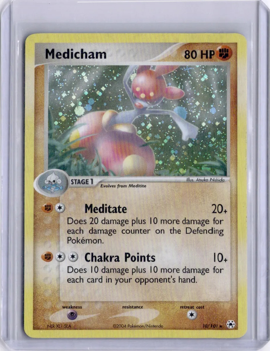 Medicham 2004 EX Hidden Legends 10/101 Holo Pokemon TCG