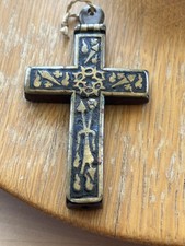 Très Ancienne Croix Reliquaire de la passion / Relique / Manque