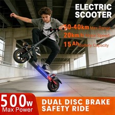 45Miles Adult E - Scooter: Dual Susp, LED - Lit, Virtual - Reality Urban Glide