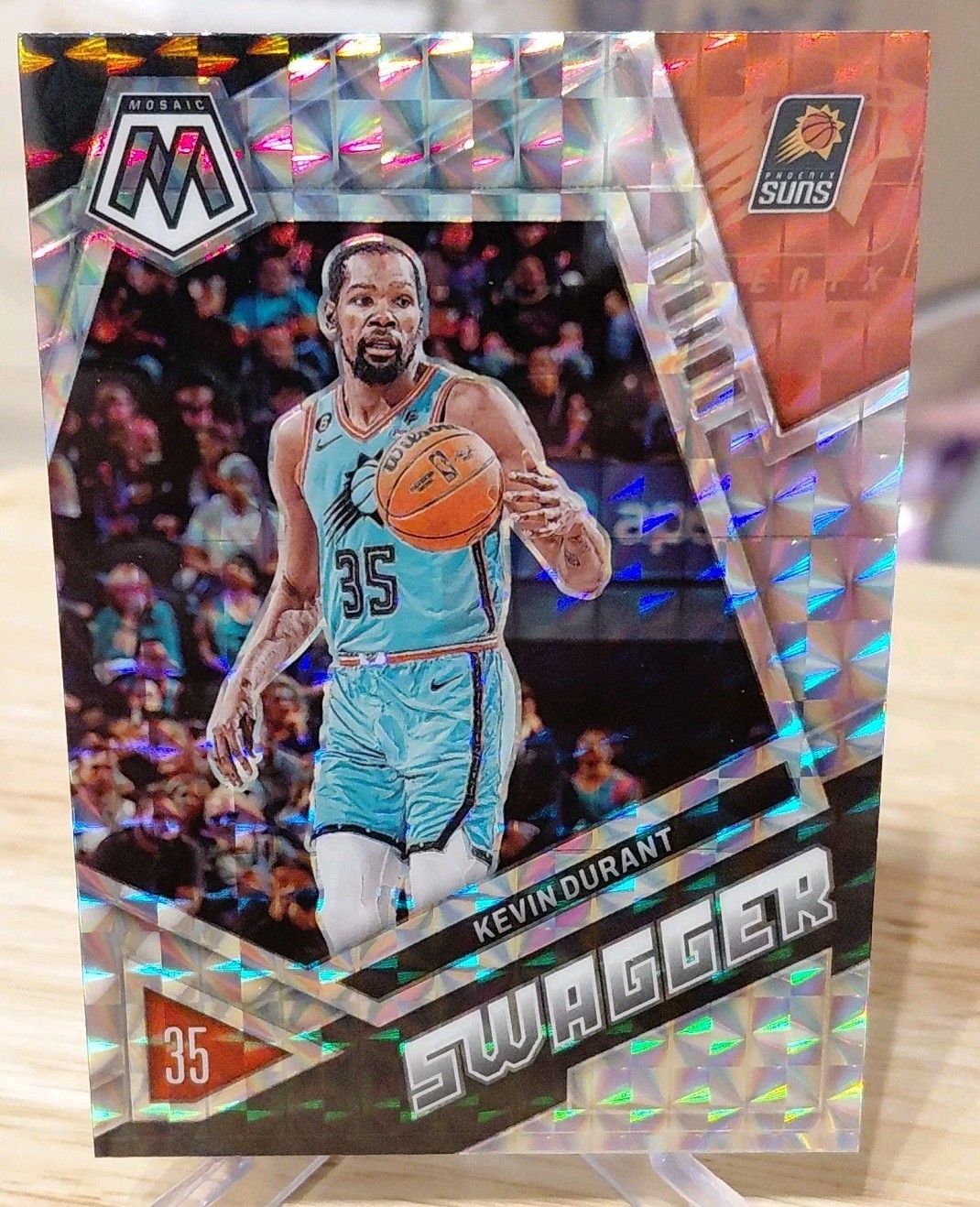 2022-23 Panini Mosaic #8 Kevin Durant Swagger Prizm Suns,Rockets