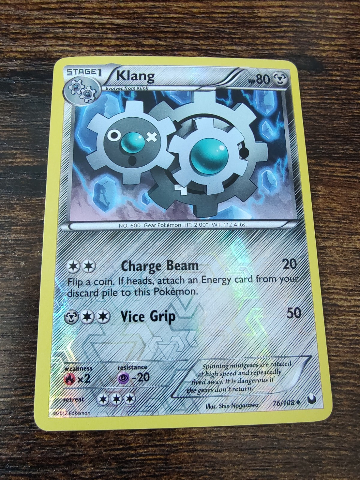 Klang 76/108 Dark Explorers Reverse Holo Pokemon Card NM-MINT