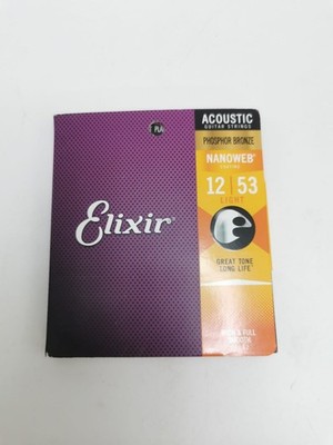 Elixir Saiten Westerngitarre Nanoweb Phosphor Bronze Light .012-053