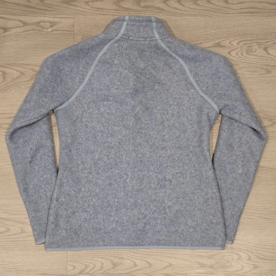 Chaqueta Smartwool para mujer mediana azul tormenta Hudson Trail polar lana merino cremallera Foto 3 de 4