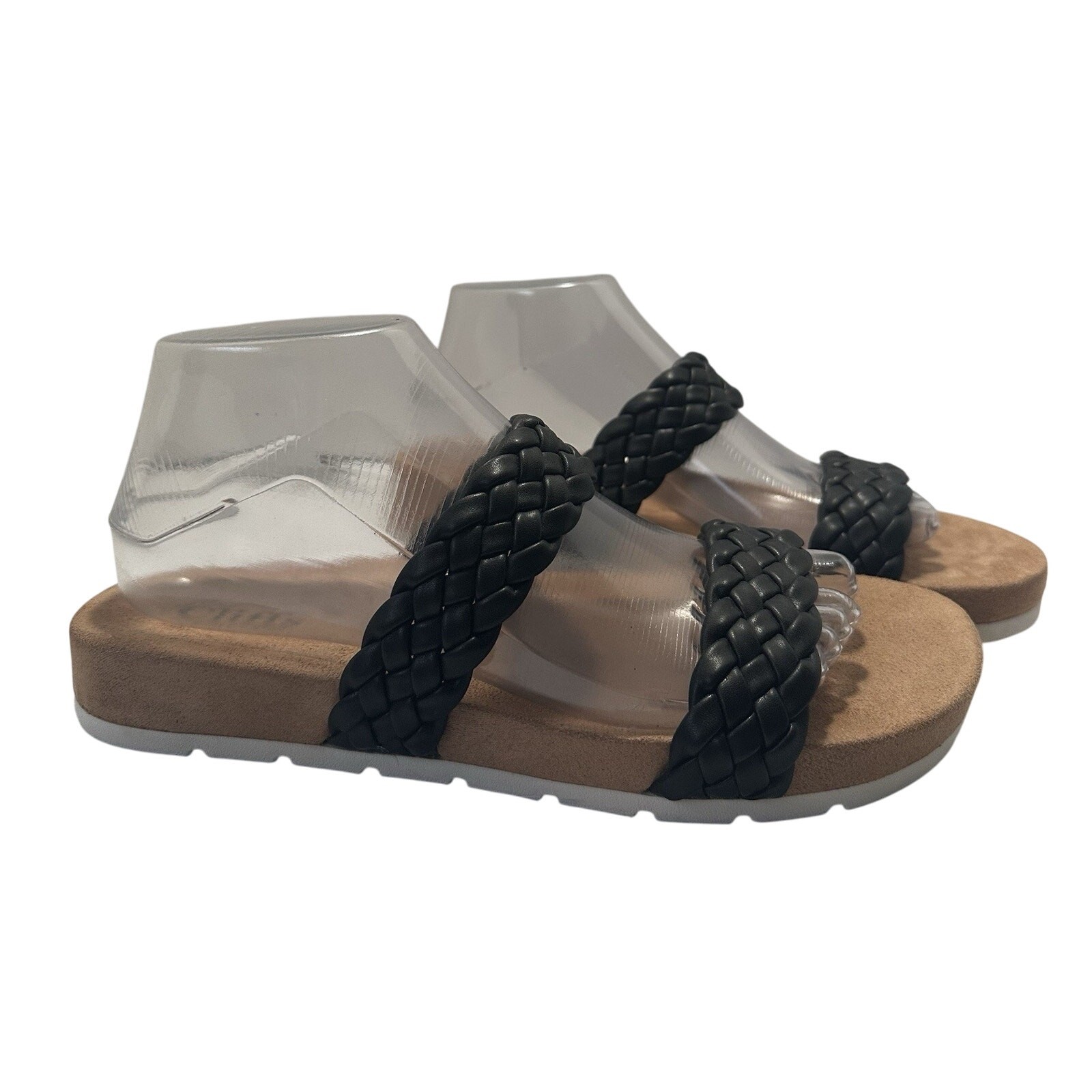 Cliffs Truly Black Double Braid Strap Sandals US … - image 1
