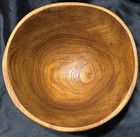 Vintage Hand turned Solid Wood Serving/ Salad Bowl Acacia — photo 2