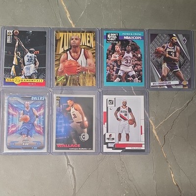 Upper Deck NBA Basketball Trading Card Lot (7) Ewing/Chamberlain/Kidd/Payton II