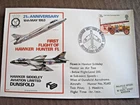 GB 1974 Flown cover in Hawker Siddeley Hunter on Air Test below 200 level ..17b