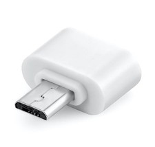 Winziger USB-A auf Mikro USB Adapter | weiß