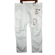 Genuine Dickies Men's Painter Pants Flex White Relaxed Fit 44x32 530