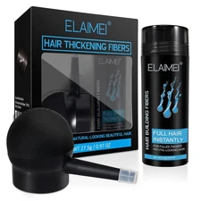 Hair Fibers for Thinning & Spray Unisex, Stain-Proof Waterproof #3 