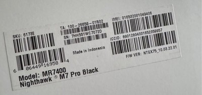 Netgear Nighthawk M7 PRO MR7400 Black (AT&T)