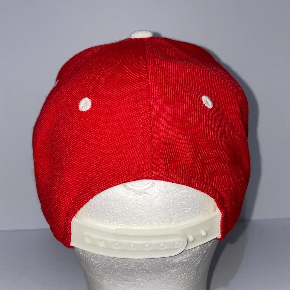 Gorra Zephyr St. John's Red Storm Snapback de colección bloque de lana roja deletreado Foto 4 de 4