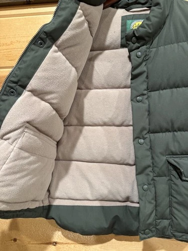 Cabelas Premier Northern Goose Down Vest Mens M Forest Green Excellent image 3