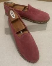 Sabah Handmade Leather Shoes Women’s Pink Slip-On Flats Turkey Size 40 US 8.5