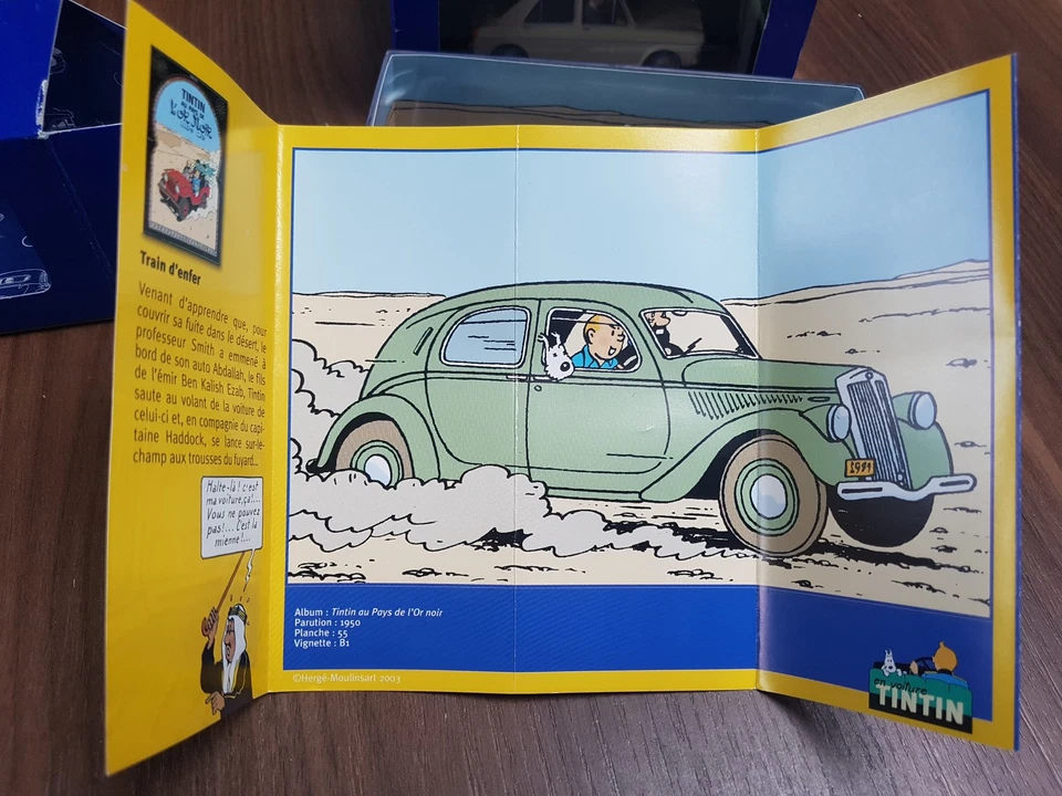 Tintin voiture atlas N 20 lancia aprilia tintin au pays de l or noir - Photo 3/3