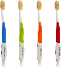 Dr Plotkas Soft Bristle Flossing Toothbrush Manual Soft Toothbrush for Adults, U