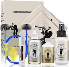 Complete Trumpet Care Kit - Includes Sliver Polishing,Valve Oil,2 Cleaning Cloth
