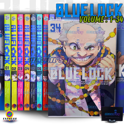 Blue Lock Vol 1-34 Manga English Full Set Comic Books New by
