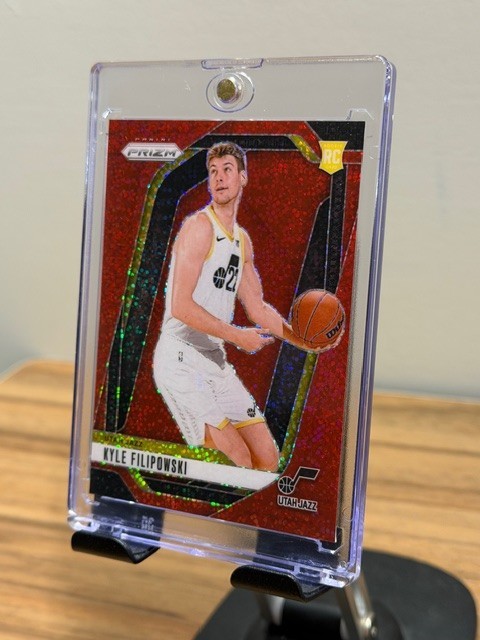 2024-25 Panini Prizm - Kyle Filipowski #263 Red Sparkle Prizm (RC)