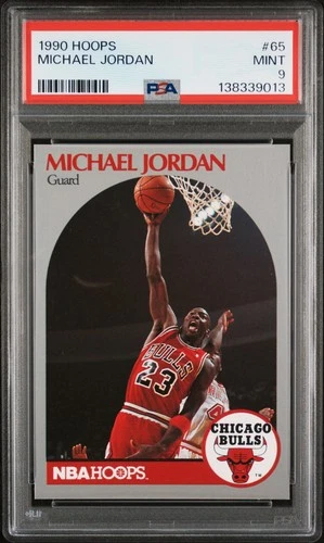 1990 HOOPS #65 MICHAEL JORDAN PSA 9