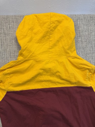 Felpa con cappuccio uomo NFL Apparel XL cotone rosso giallo Washington Commanders calcio - Foto 20 di 20