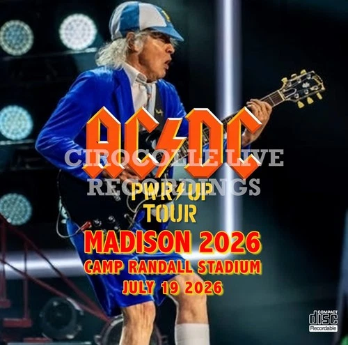 AC/DC Madison, USA 2026 Angus Young Brian Johnson 2CD
