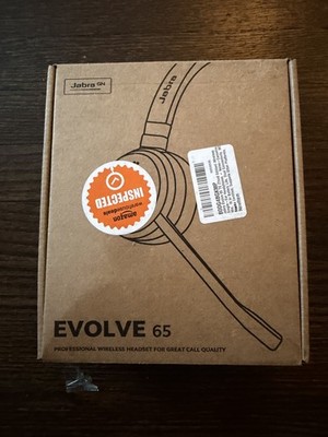 Jabra Evolve 65 TE Wireless Mono Headset On-Ear w/ Mic | Black (Bluetooth)