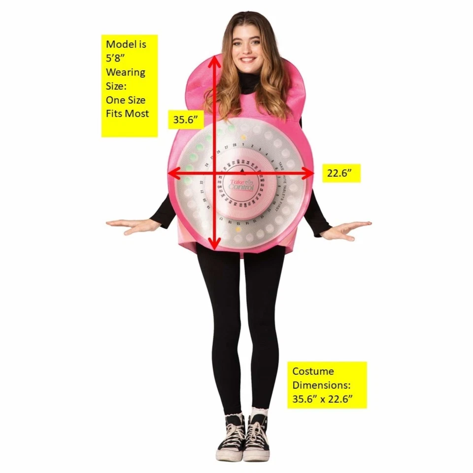 Pacote de pílulas anticoncepcionais anticoncepcionais engraçadas unissex fantasia masculina feminina adulta - Imagem 2 de 2