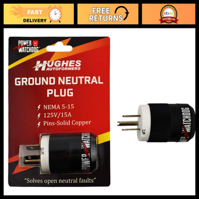Ground-Neutral Bonding Plug for Power, Fix Open Ground Issues, Electrical Safety