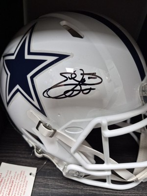emmitt smith stolen helmet Emmitt Smith Signed Dallas Cowboys Authentic Fullsize Helmet