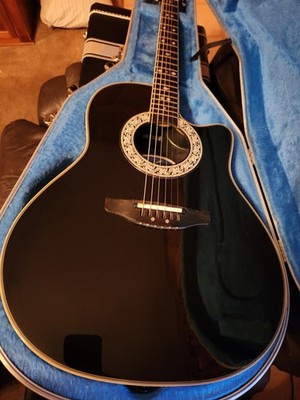 Ovation 1867 Legend. Acoustic Electric 1990 Black Guitar | eBay