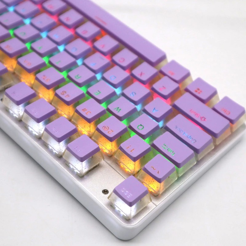 104 Key PBT Pudding Keycaps Two-Color OEM Profile for Cherry MX Gateron Switch