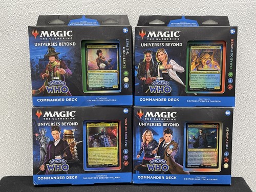 Magic the Gathering MTG Universes Beyond: Doctor Who - Commander Deck Display