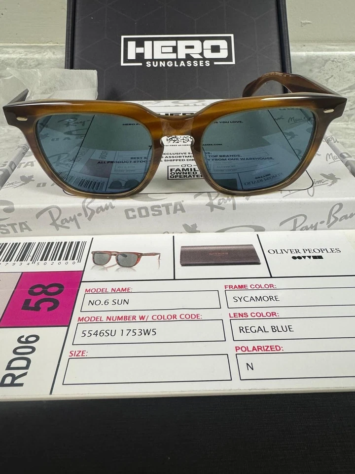 OLIVER PEOPLE | NUEVO | Nº6 SUN | 5546SU 1753W5 | SICÓMORO | AZUL REAL Foto 3 de 4