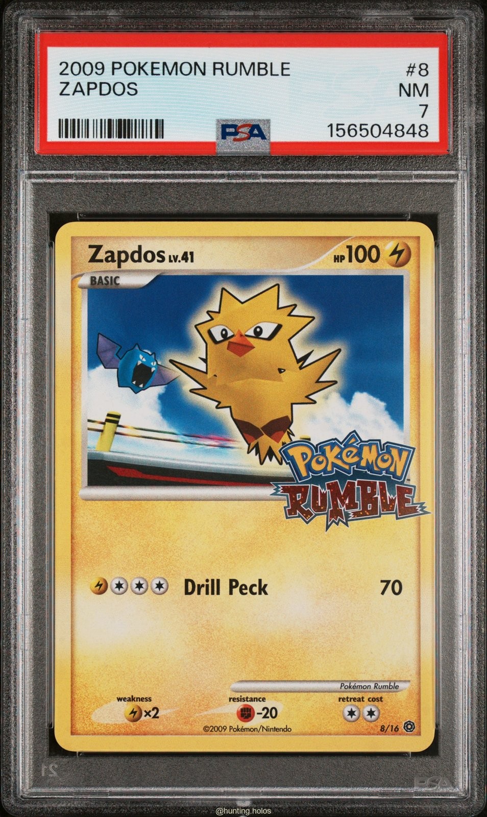 Zapdos 8/16  PSA 7 Rumble Pokemon