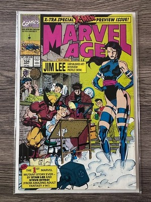 MARVEL AGE #104 Jim Lee 1st Psylocke Cameo