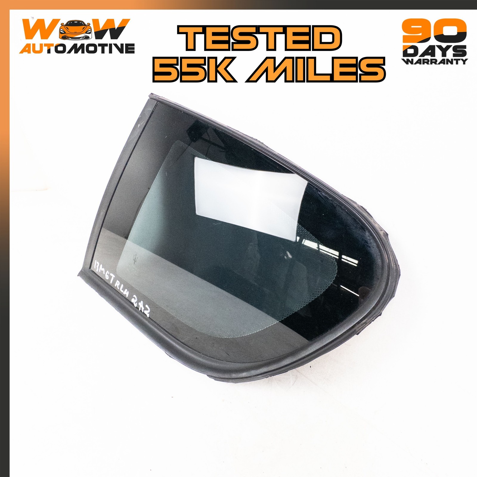 08-19 MASERATI GRANTURISMO S REAR LEFT DRIVER SIDE QUARTER WINDOW GLASS OEM