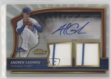 2011 Topps Finest Refractor Rookie Dual Relics /499 Andrew Cashner #87 Auto 0aa