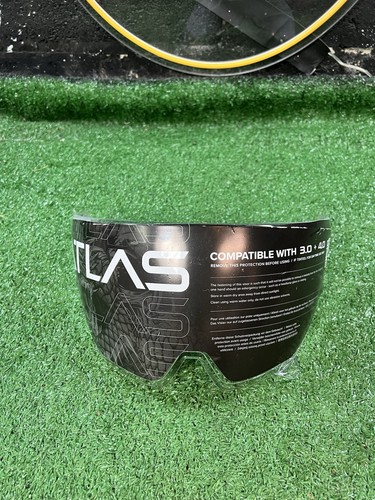 Ruroc Atlas Motorcycle Helmet Visor 3.0/4.0 Dark Smoke Pin-lock New W/ Bag - Picture 4 of 6