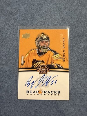2023-24 Upper Deck Boston Bruins Centennial - Bear Tracks Auto Byron Dafoe 