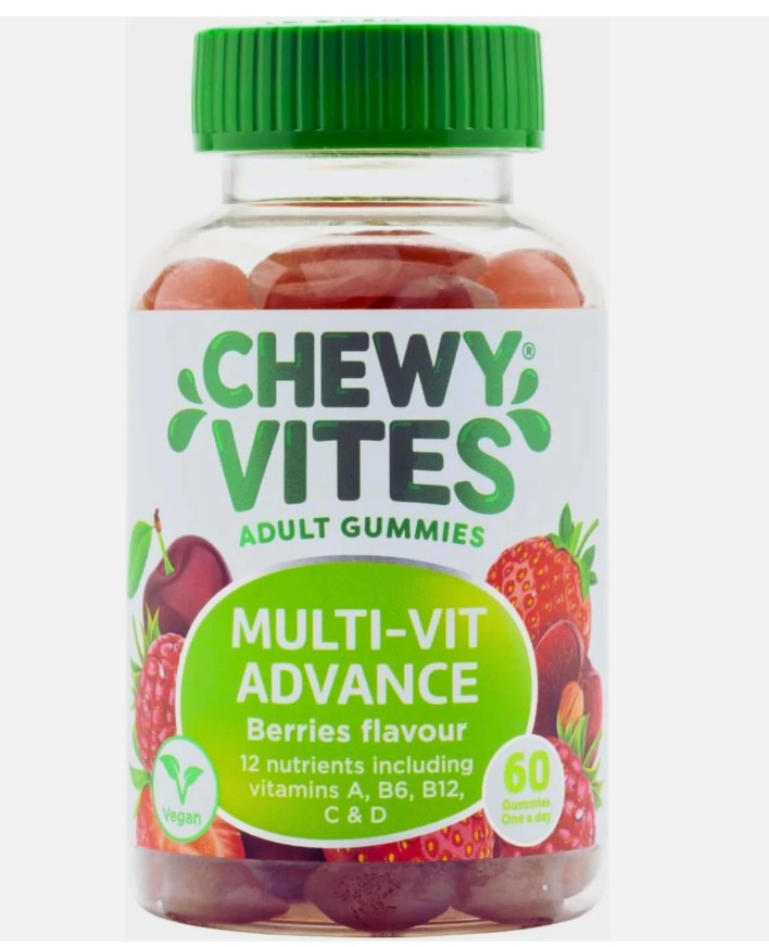 Chewy Vites Adult Multivitamin Advance 60 Multivitamin Gummies 12 Essential Nu