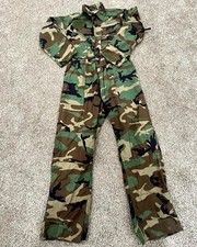 US Military Woodland Mechanic Cold Weather Coveralls Men Medium Green Camouflage