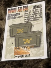 1/16 Echelon Decals #166133 .50cal M2 Ammo Box Labels Style 3 & 4