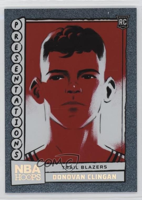 2024-25 Panini NBA Hoops Presentations Donovan Clingan #17 Rookie RC 13c5